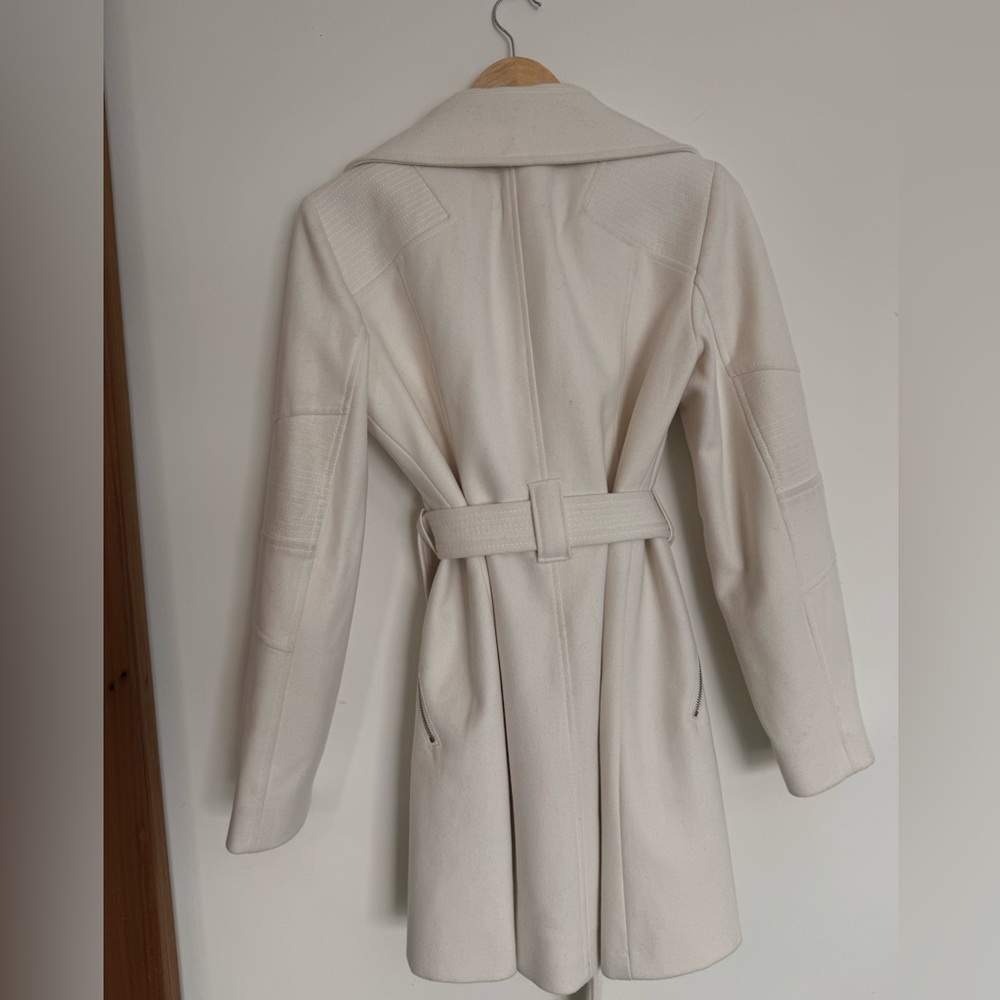 Michael Kors Cream Belted Trench Coat - Picture 4 of 8